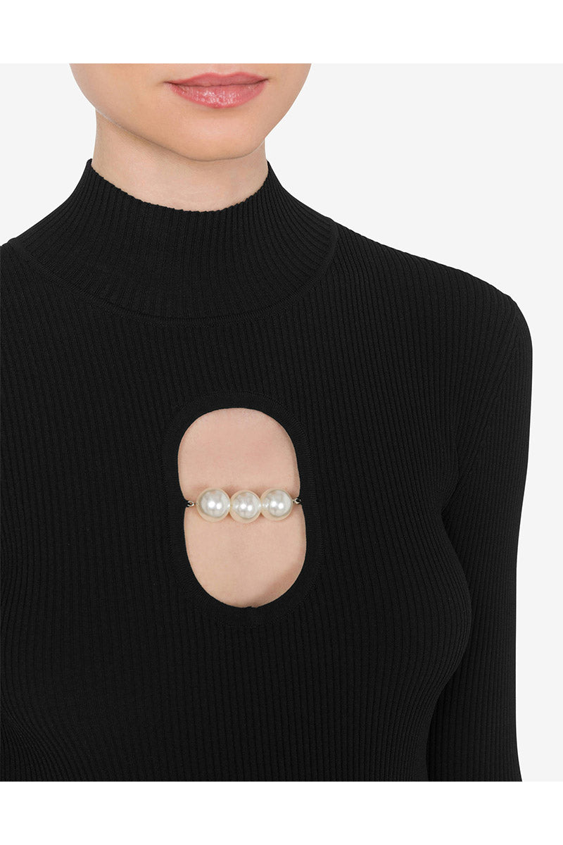 BODYSUIT W/ PEARLS