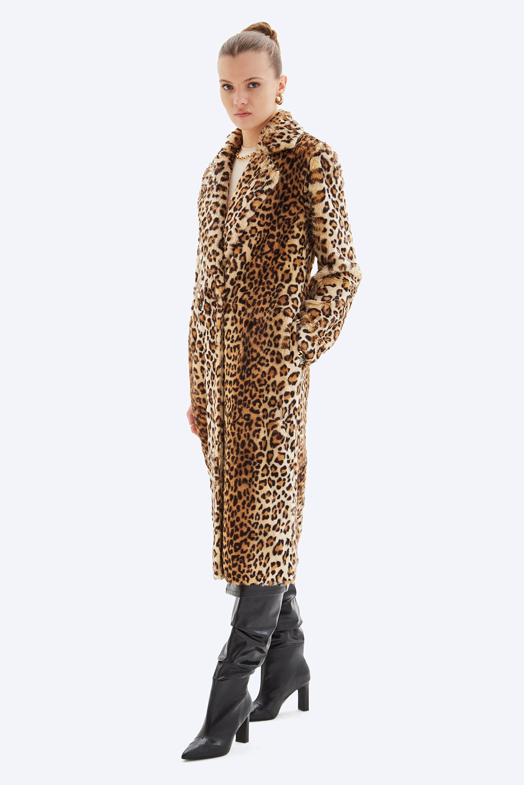 OPHELIA FAUX FUR LONG COAT