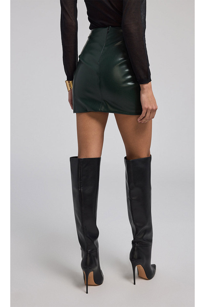 SHYANN LEATHER MINI SKIRT