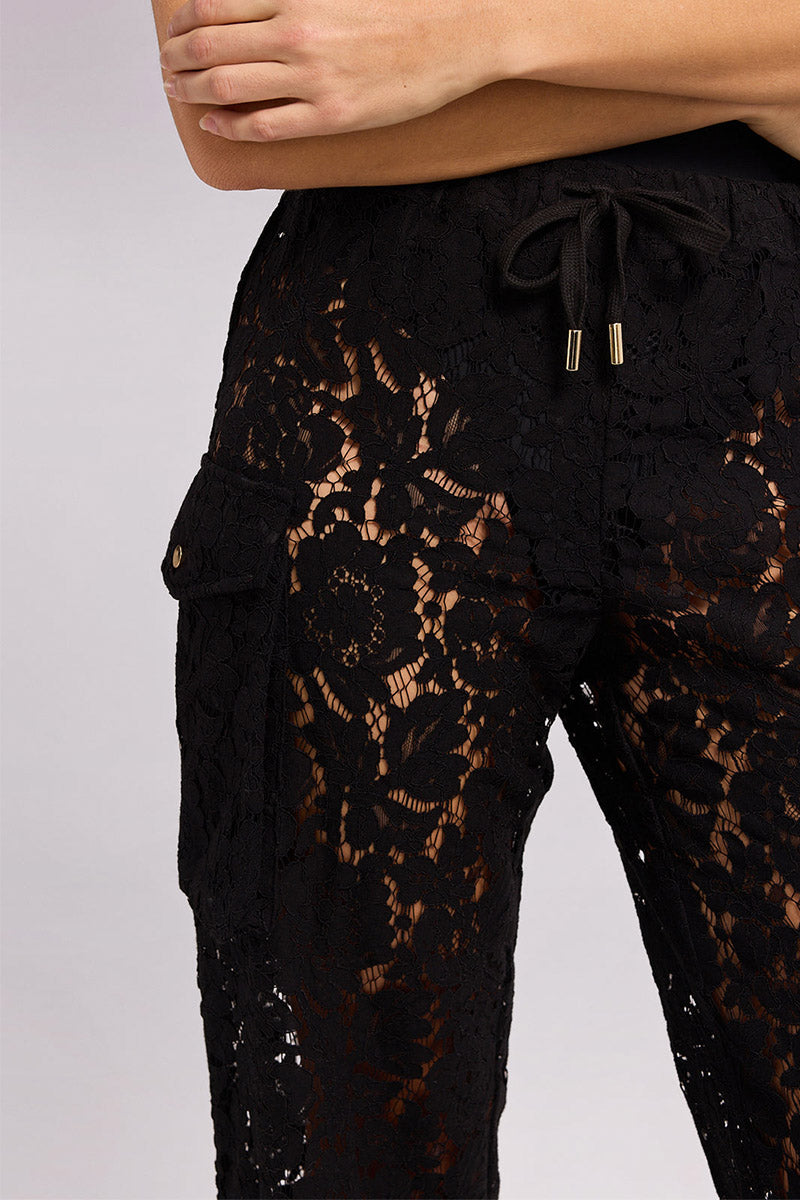 Generation Love - Palmer Lace Cargo Pant - White