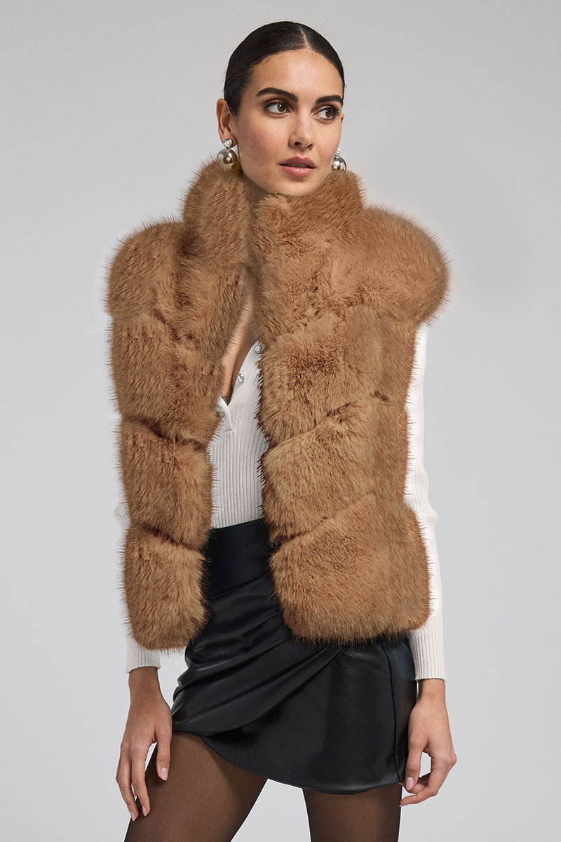 ROSARIO FAUX FUR VEST