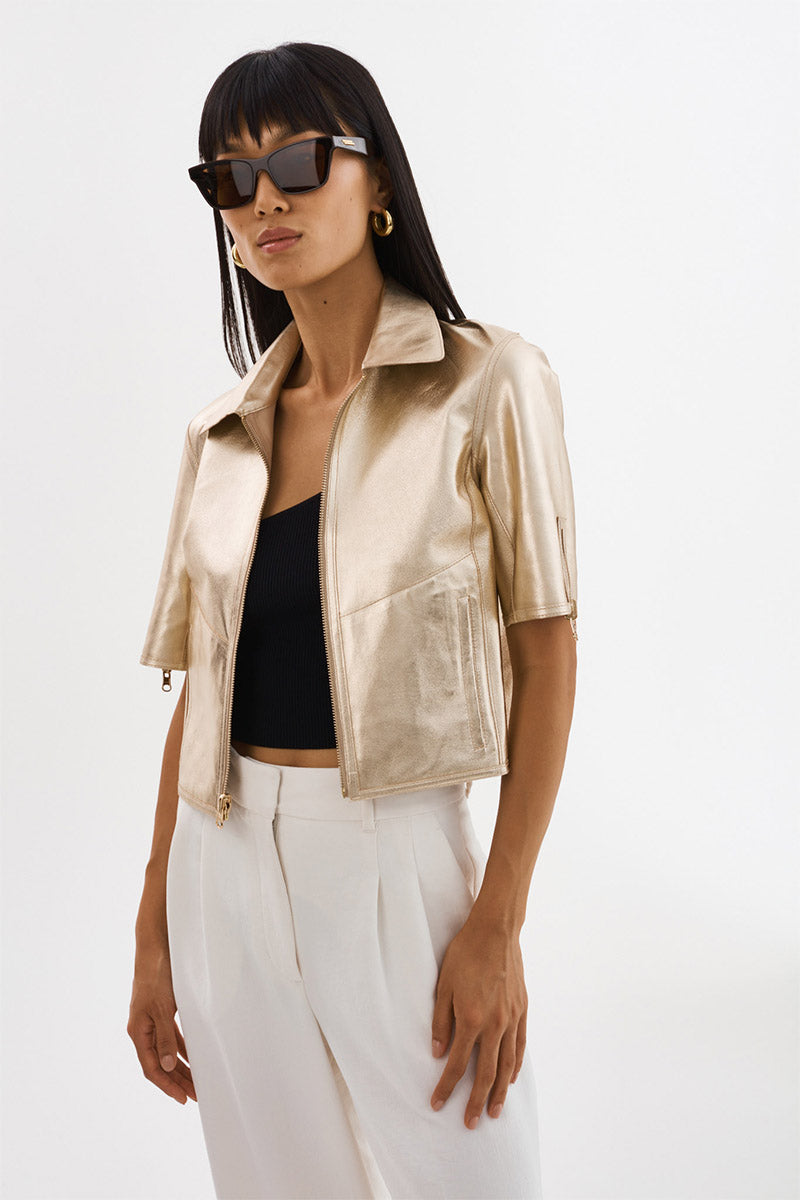 SEVANA SHORT SLV ZIP UP JACKET