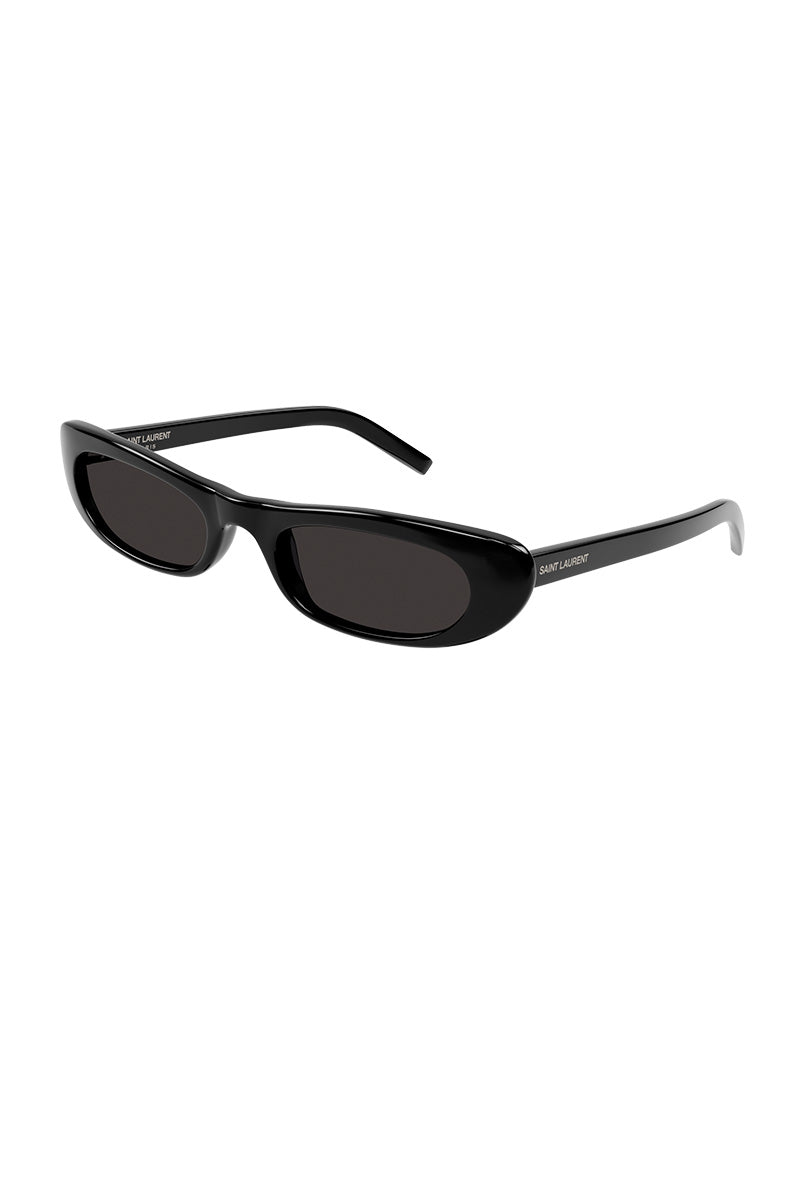 Sl M130 Rectangular Sunglasses Shiny Black | The Webster